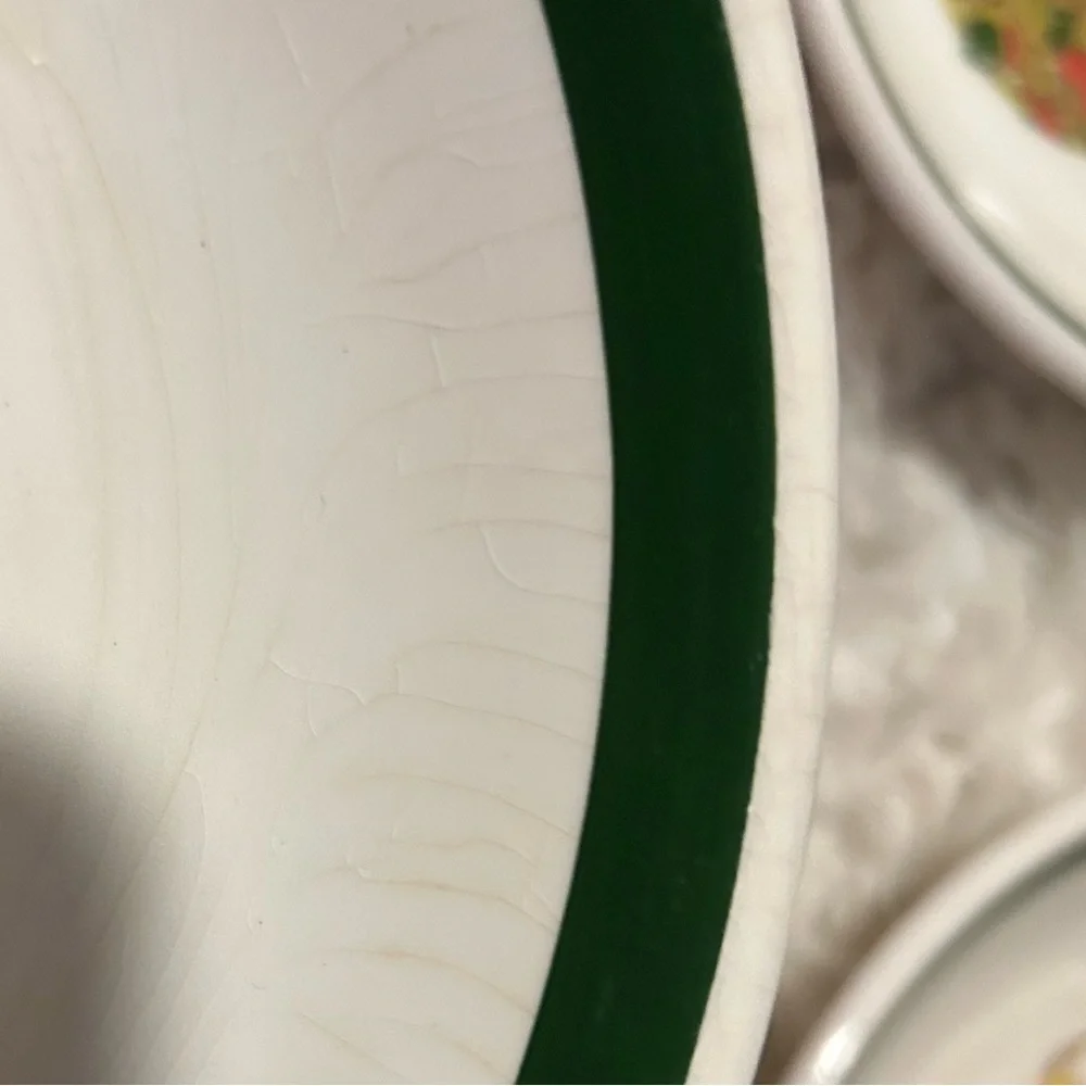 50%offw❤️ Tre Ci, 3 PastaServing Bowl.Made in Italy Sicilia Crazing glaze. Rack